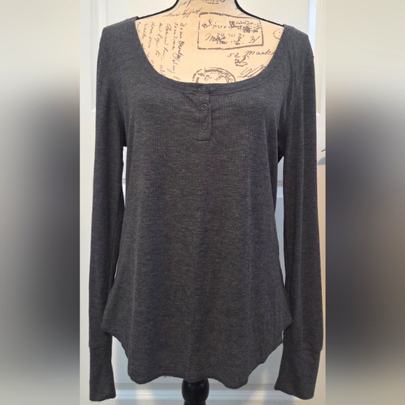 GAP Thermal Henley SleepShirt - Picture 1 of 2